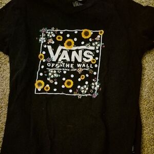 Vans Kids Black Sunflower T-Shirt